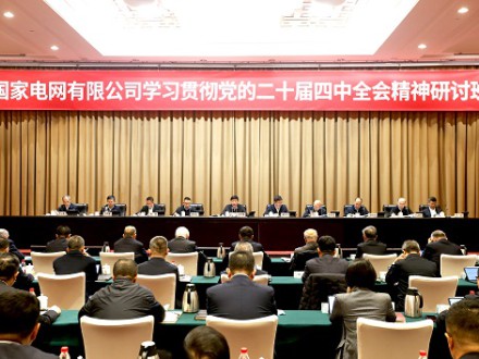 國家電網(wǎng)公司舉辦學習貫徹黨的二十屆四中全會精神研討班